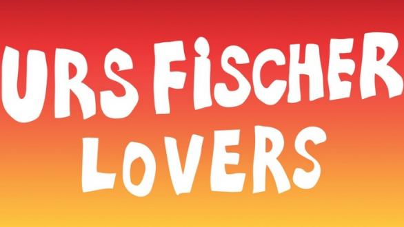cartel de la muestra Urs Fischer: Lovers