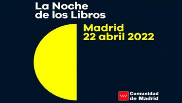 cartel de la noche de los libros en Madrid en 2022