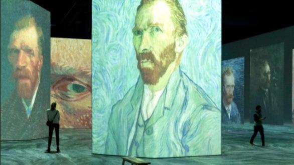 Vista de la exposición Beyond Van Gogh: The Inmersive Experience