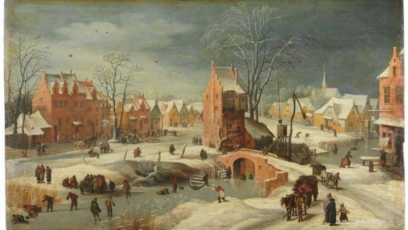 Paisaje nevado, de Jan Brueghel el Joven (atribuido)