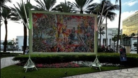 "A Land Remembered", de Magnus Sodamin, en el Loews Miami Beach Hotel. (Ronen Suarc)/ Tomado de Infobae.com