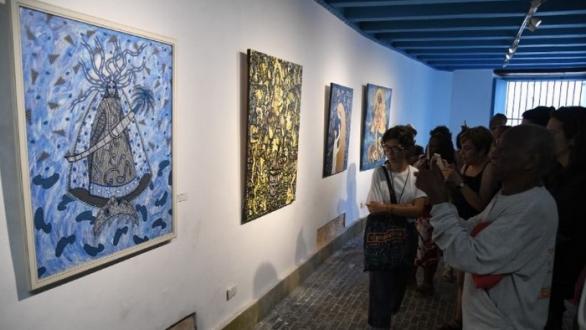 Obras de la muestra Patrona. La Caridad del Cobre en el imaginario de artistas cubanos/Tomadas de Habana Radio