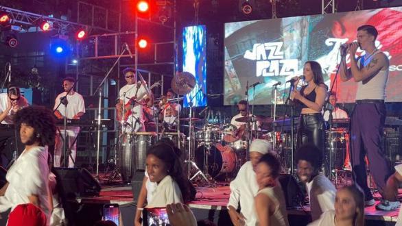 Vitrola Cuban Mix durante la presentación en el Jazz Plaza 2023 