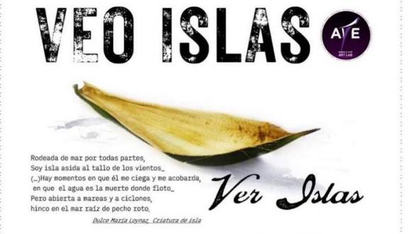 cartel de "Veo islas"