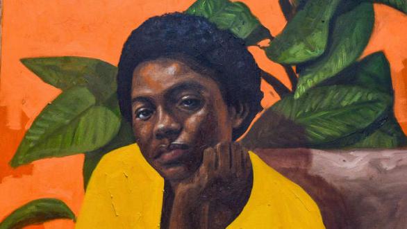 Detalle de Orange isn't blue, Oliver Okolo, 2022, Cortesía de OOA Gallery