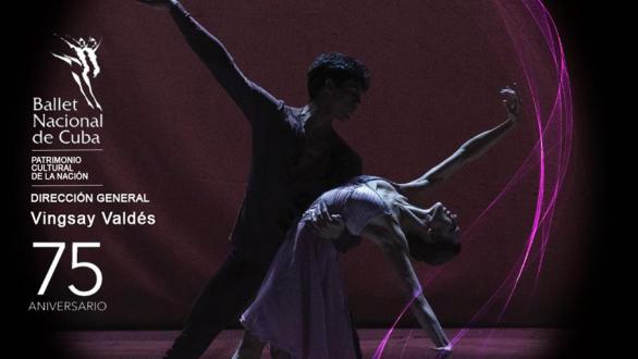cartel de la gira del Ballet Nacional de Cuba por España 