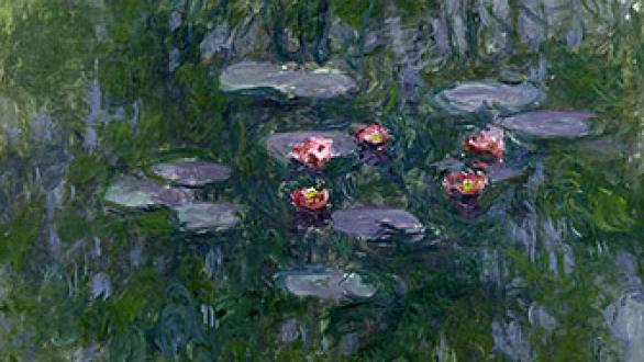 Claude Monet (1840-1926)  Nenúfares, hacia 1916-1919  Óleo sobre lienzo, 130x152 cm