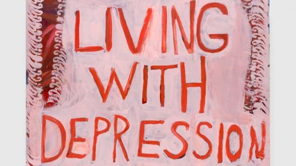 Josh Smith, Living with Depression, 2023 © Josh Smith Courtesy the artist and David Zwirner