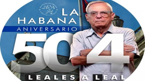 cartel aniversario 504 de La Habana 