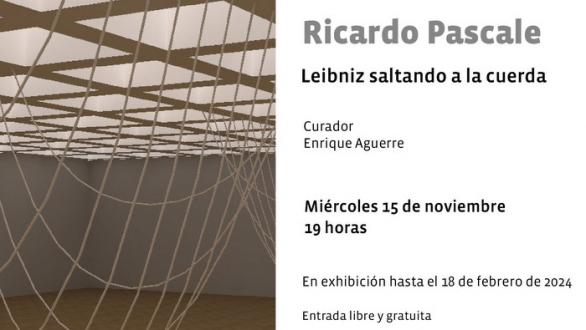 cartel “Leibniz saltando a la cuerda” de Ricardo Pascale
