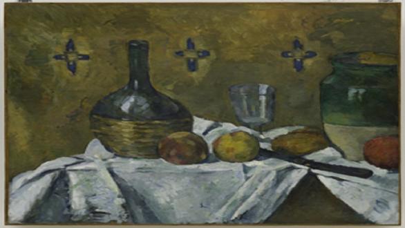 Paul Cézanne Still Life: Flask, Glass, and Jug