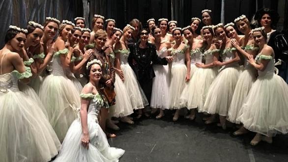Alicia Alonso y el Ballet Nacional de Cuba, durante la reciente gira de la compañía por los Estados Unidos. Foto BNC