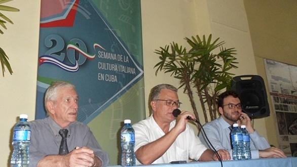 Conferencia de prensa. Semana Cultura Italia en Cuba