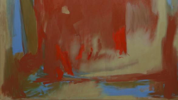 Composición, óleo sobre lienzo, 1992. 125x167cm  | © Esteban Vicente