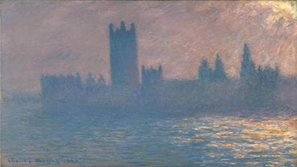  Claude Monet, Houses of Parliament, Sunlight Effect (1903).  Brooklyn Museum of Art, New York.