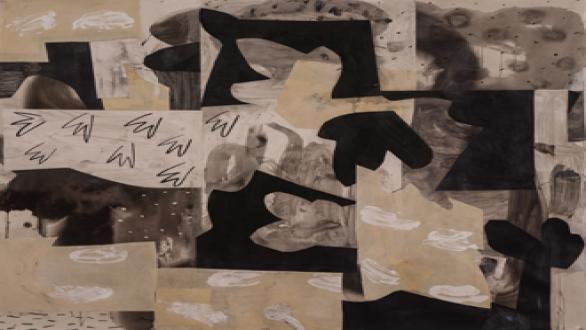 Alfredo Gisholt Untitled Mixed media on paper II - 60 x 65 inches - 2014