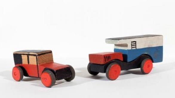 Coche rojo y Camión lechero, 1917-19