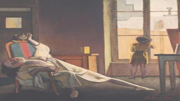 Balthus, La Semaine des quatre jeudis (1949). Frances Lehman Loeb Art Center, Vassar College, Poughkeepsie. © Work: Balthus.