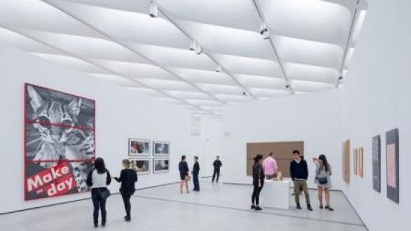 A gallery view of the new Broad Museum in Los Angeles. The Broad 